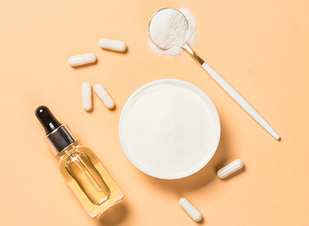 Stock photo of pills, powder