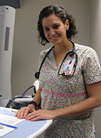 Danielle Winship, CICU, belongs to a growing trend of nurses who use music in patient care.